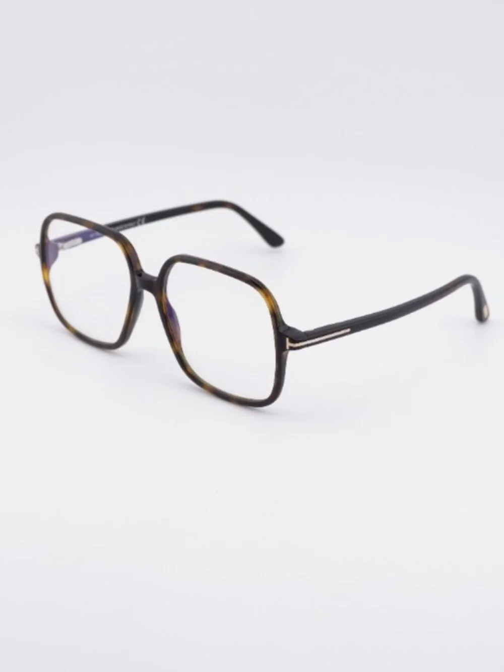 Tom Ford FT5764-B 052 Eyeglasses Dark Havana 56mm Square Frame
